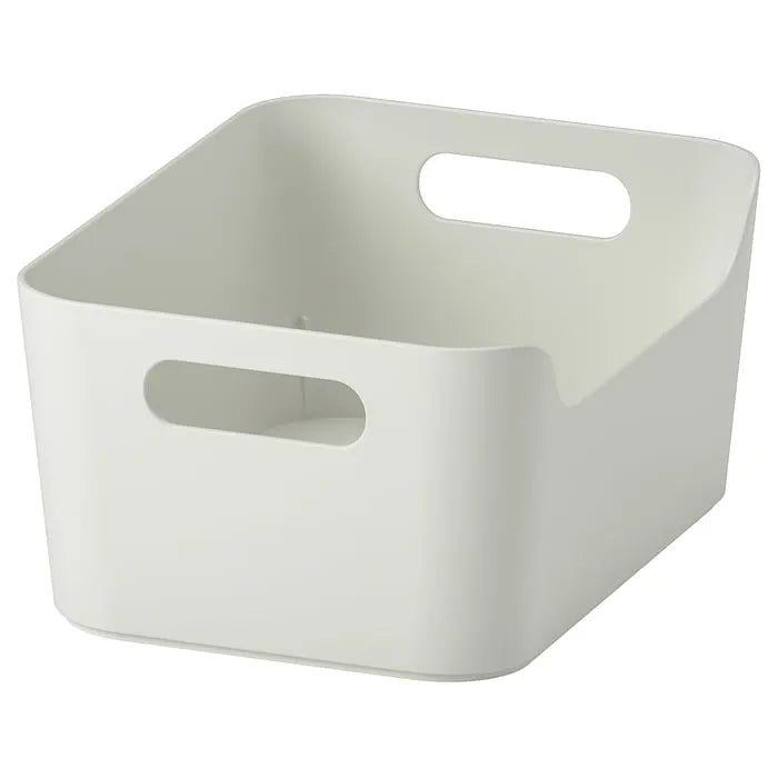 IKEA UPPDATERA storage box in white 24x17 cm.