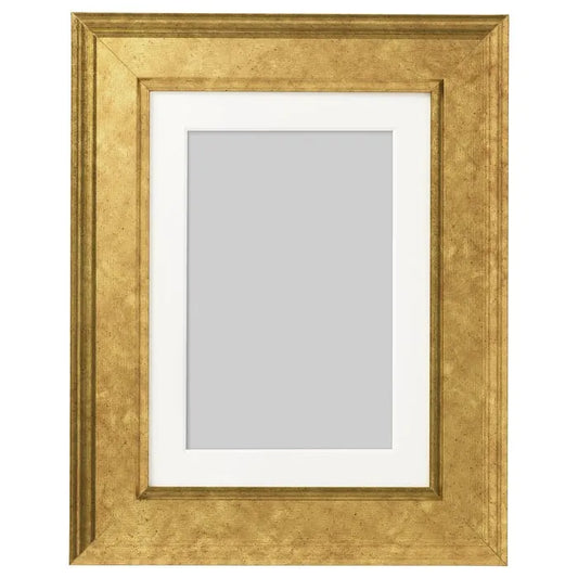 IKEA VIRSERUM frame gold colour 13x18 cm for photo or art display.