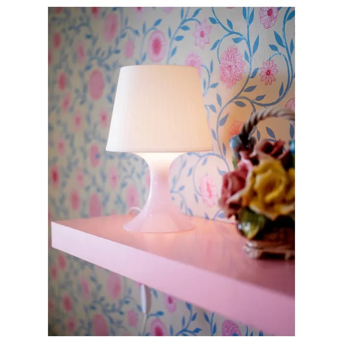 IKEA LAMPAN table lamp creating soft bedside lighting