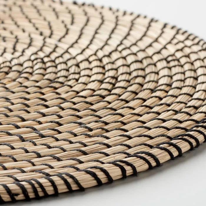 IKEA LATTAD seagrass place mat on dining table