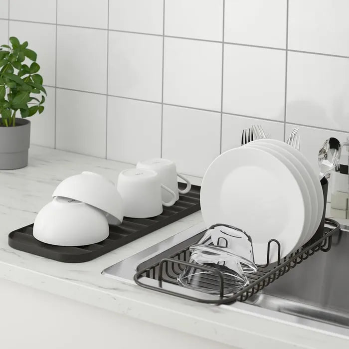 IKEA LILLHAVET dish rack used next to kitchen sink