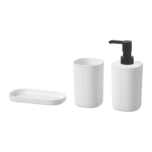 IKEA STORAVAN 3 Piece Bathroom Set White Color