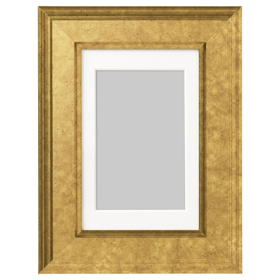 IKEA VIRSERUM Frame Gold Color Size 10x15 cm